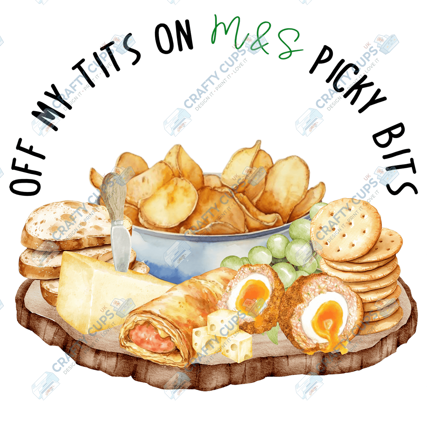 Off My Tits On Picky Bits – Limited Edition DTF Transfer by The Silly Sloth | Various Sizes & Designs | Only 100 Prints