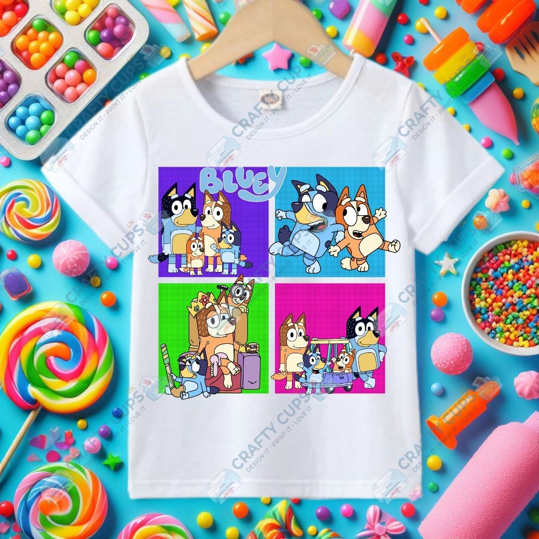 Character Squares DTF Transfers – Fun Character Designs (4"–10")