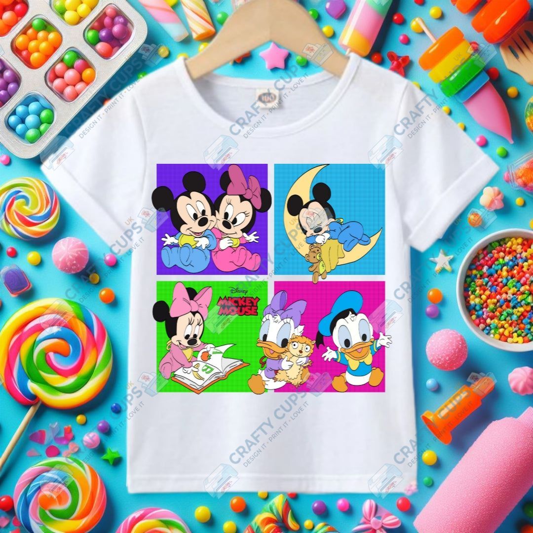 Character Squares DTF Transfers – Fun Character Designs (4"–10")