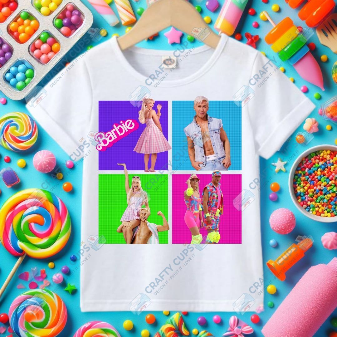 Character Squares DTF Transfers – Fun Character Designs (4"–10")