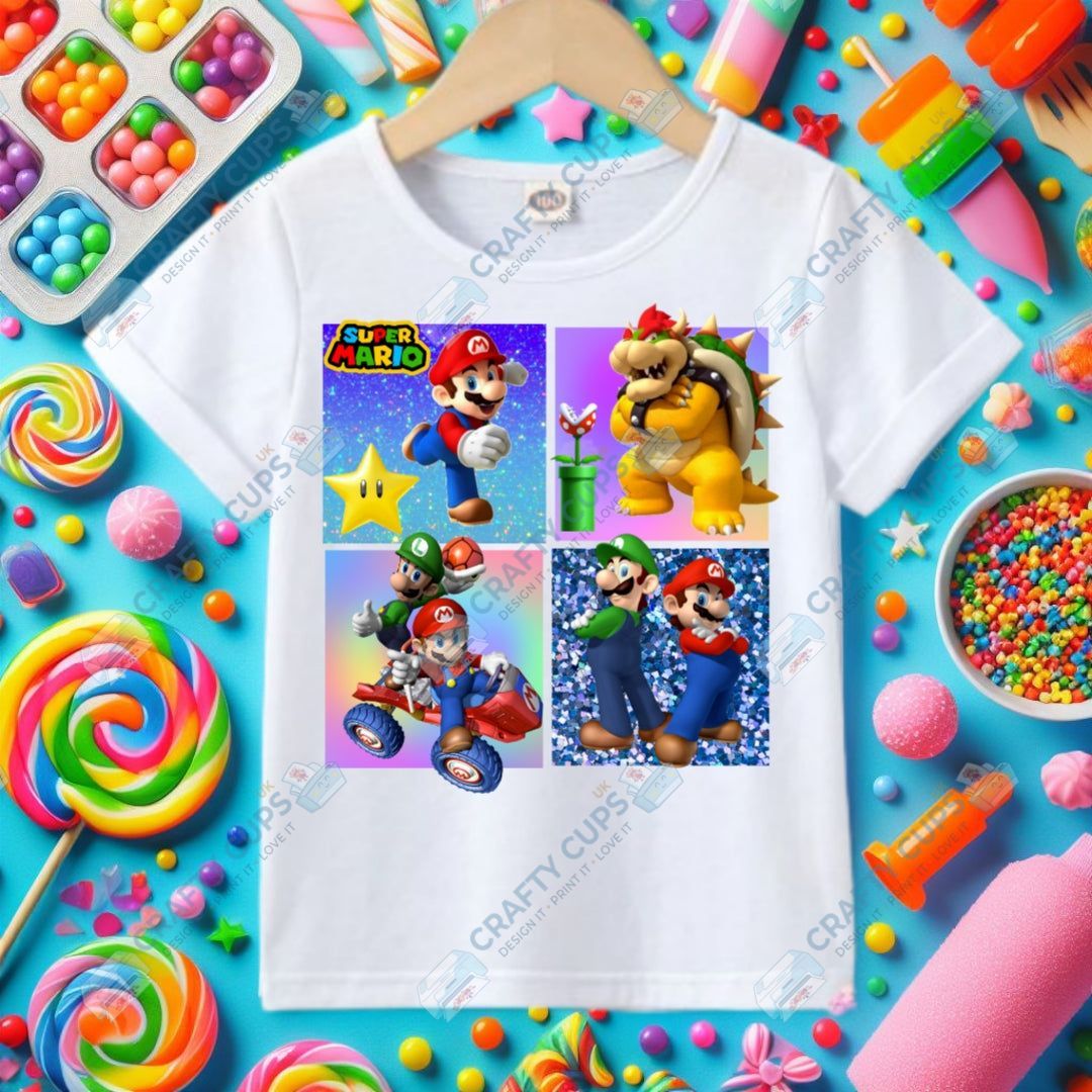 Character Squares DTF Transfers – Fun Character Designs (4"–10")