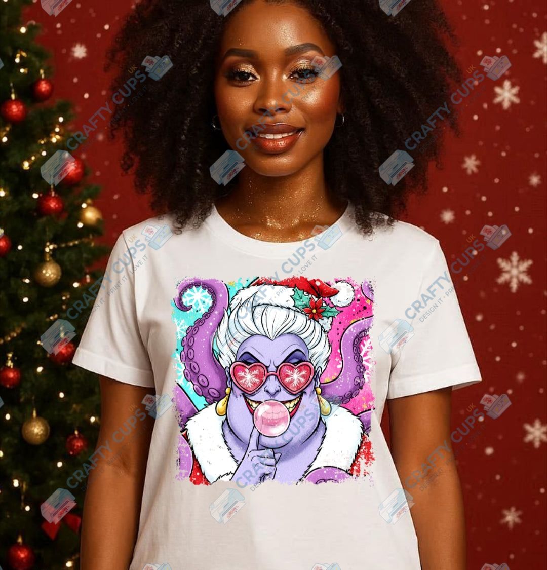 Quirky Christmas DTF Transfers – Festive Friends with Glasses