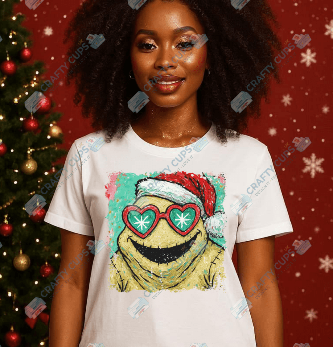Quirky Christmas DTF Transfers – Festive Friends with Glasses