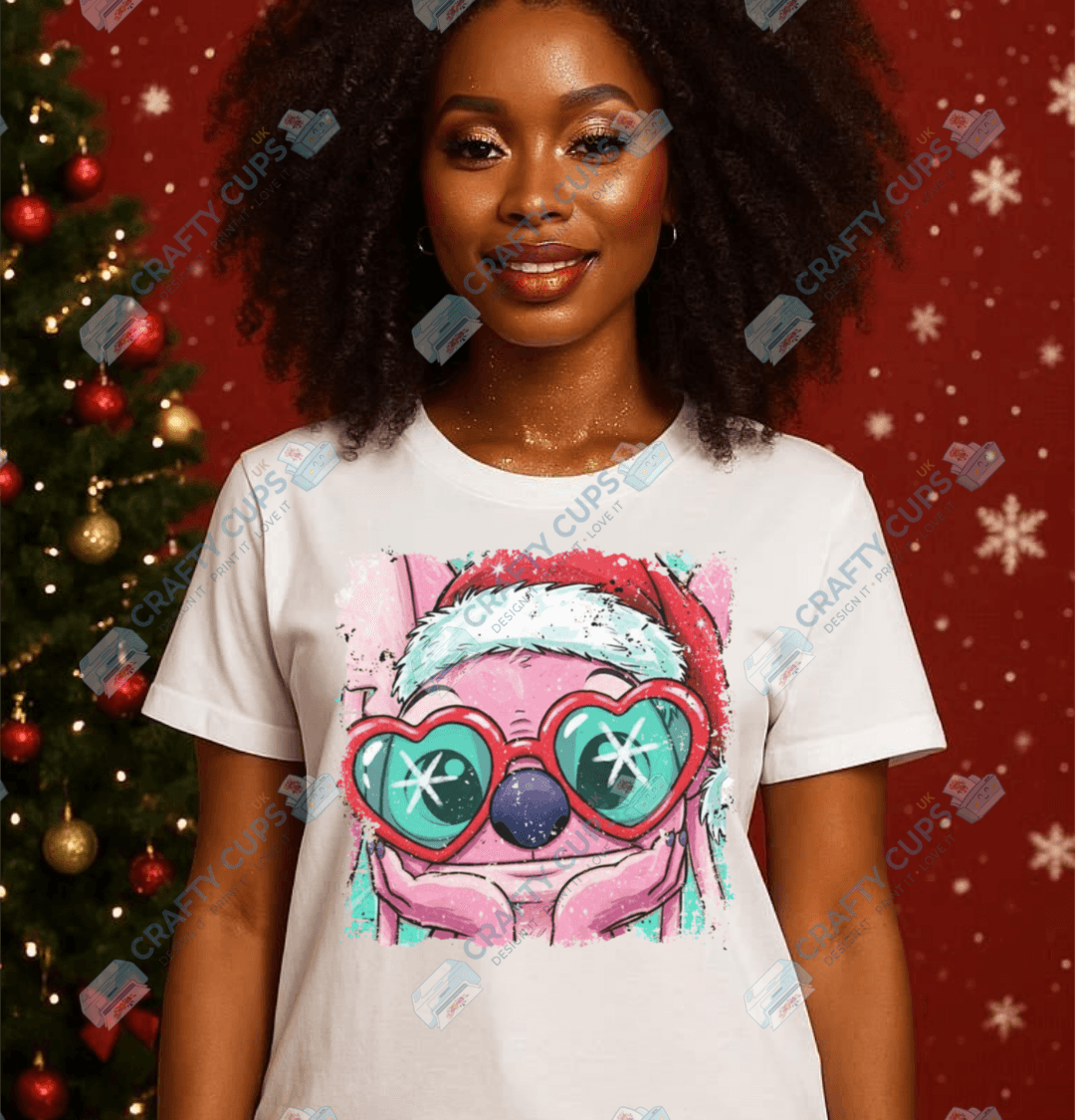 Quirky Christmas DTF Transfers – Festive Friends with Glasses