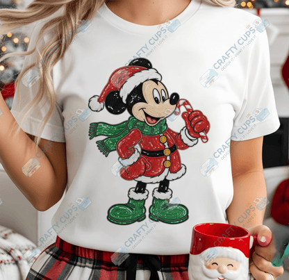 Faux Sequin Christmas DTF Transfers – Various Designs (4"–10")