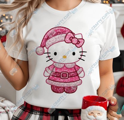 Faux Sequin Christmas DTF Transfers – Various Designs (4"–10")