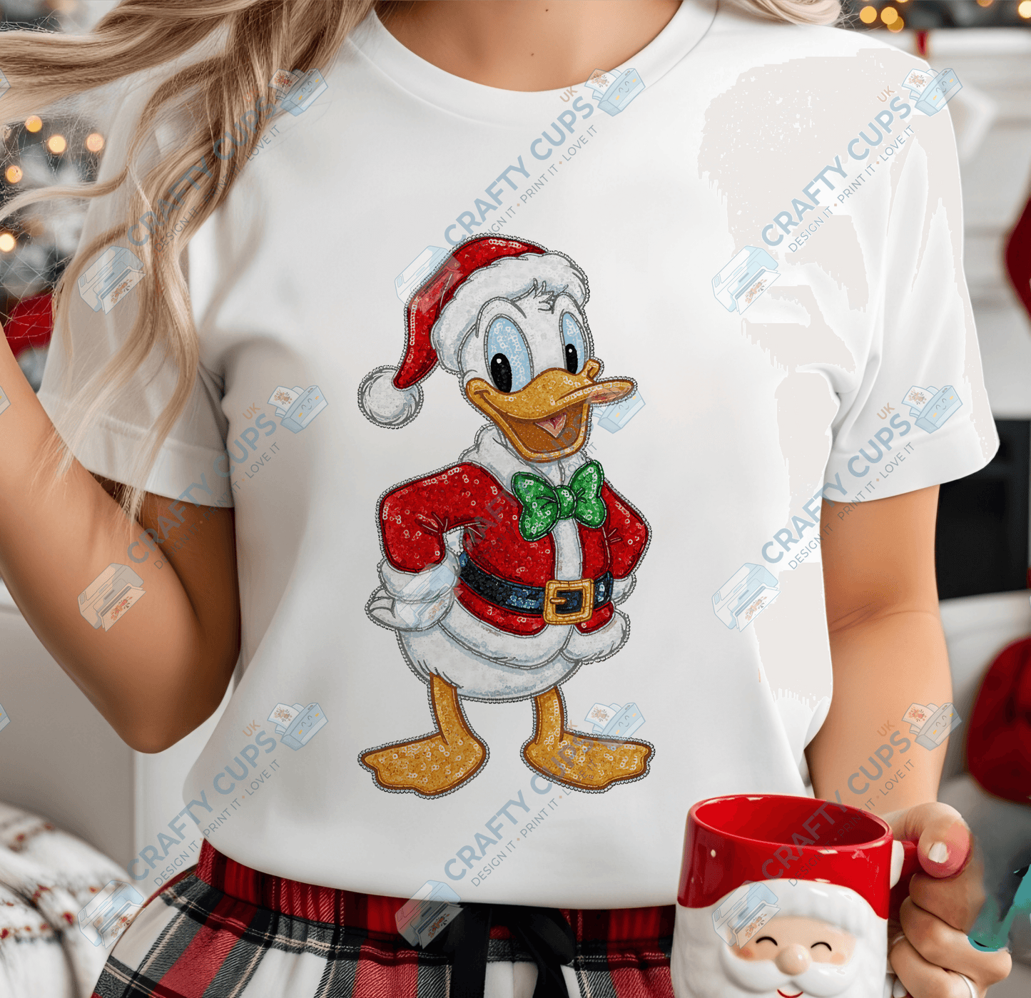 Faux Sequin Christmas DTF Transfers – Various Designs (4"–10")