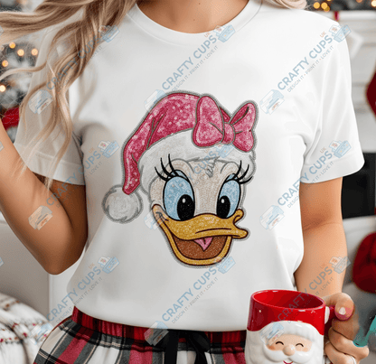 Faux Sequin Christmas DTF Transfers – Various Designs (4"–10")