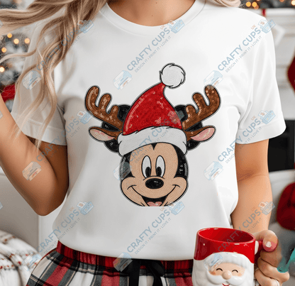 Faux Sequin Christmas DTF Transfers – Various Designs (4"–10")