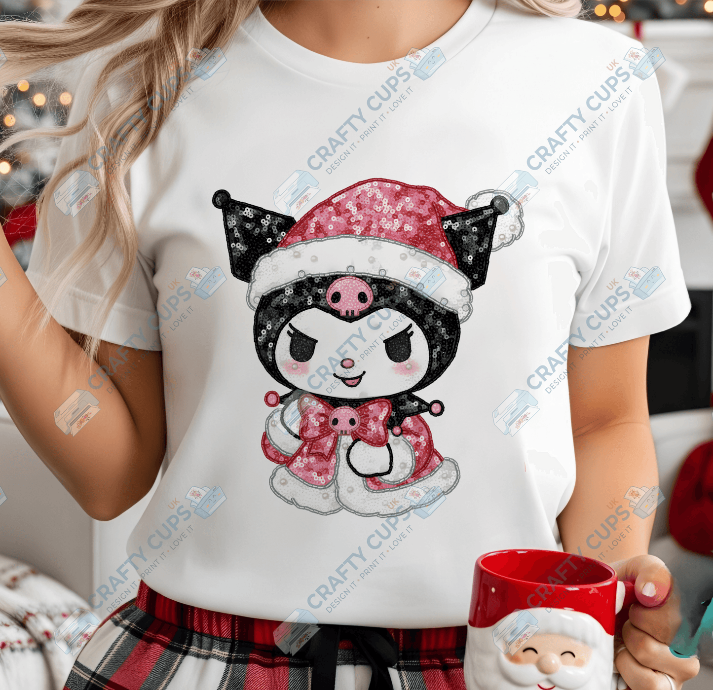 Faux Sequin Christmas DTF Transfers – Various Designs (4"–10")