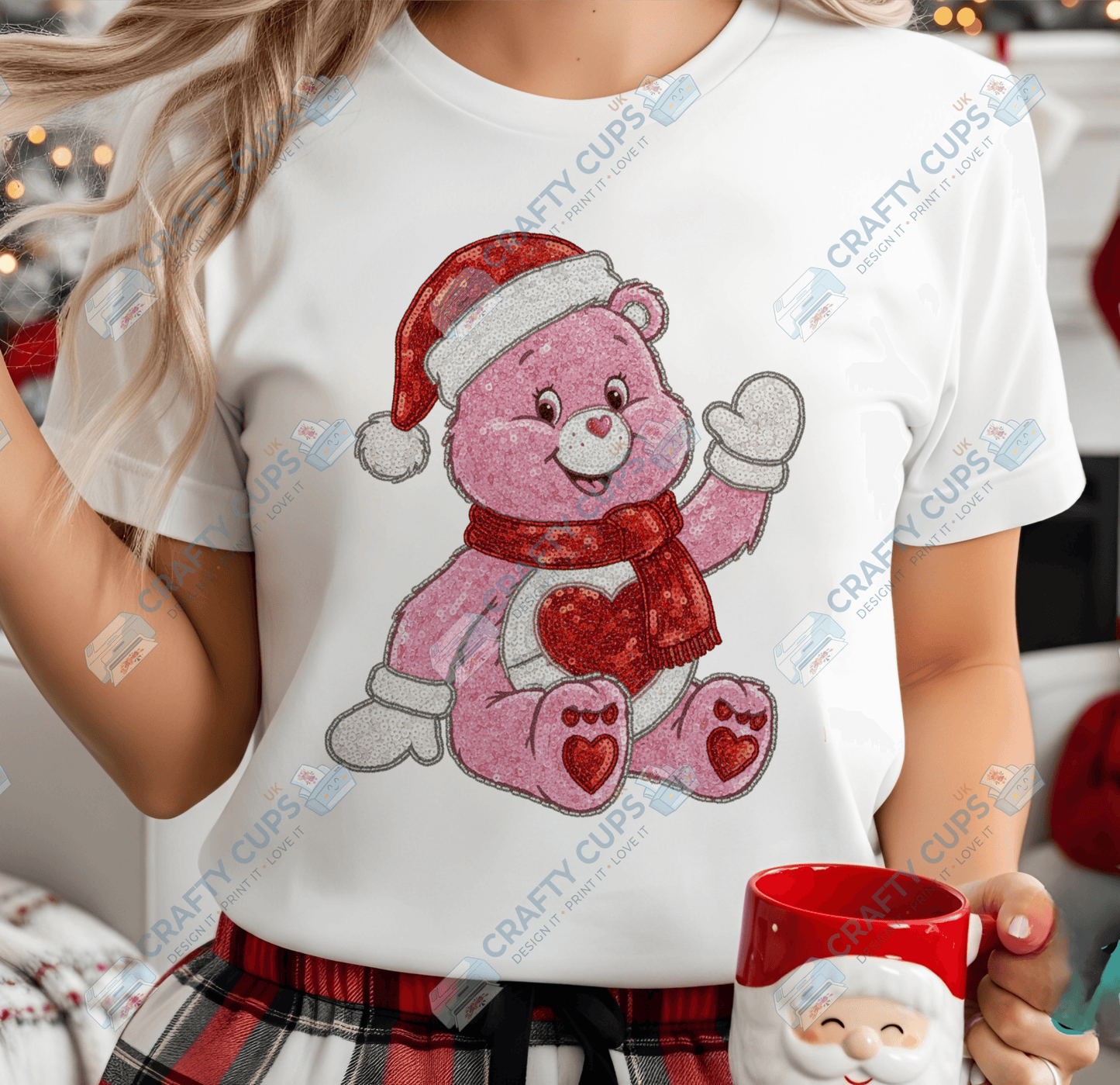 Faux Sequin Christmas DTF Transfers – Various Designs (4"–10")