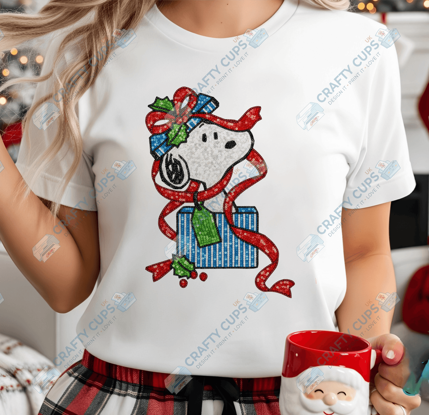 Faux Sequin Christmas DTF Transfers – Various Designs (4"–10")