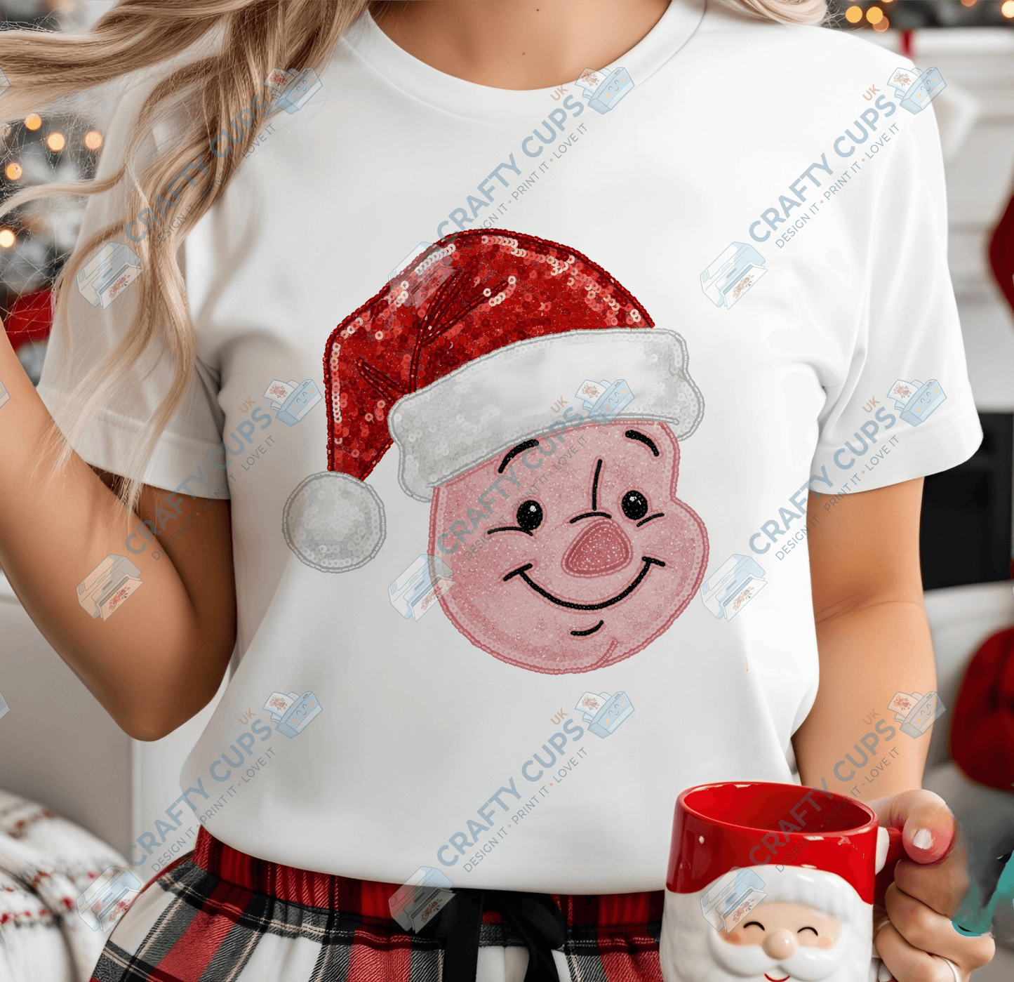 Faux Sequin Christmas DTF Transfers – Various Designs (4"–10")