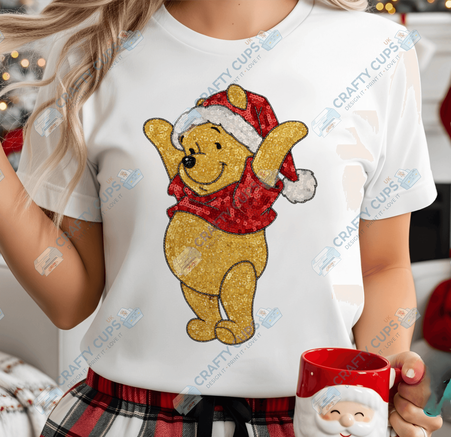 Faux Sequin Christmas DTF Transfers – Various Designs (4"–10")