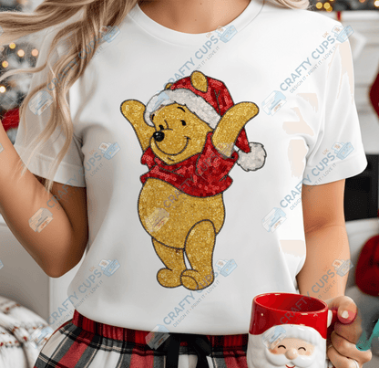 Faux Sequin Christmas DTF Transfers – Various Designs (4"–10")