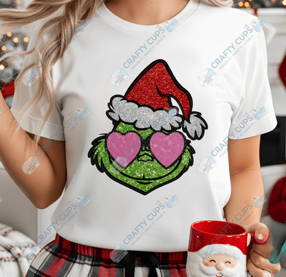 Faux Sequin Christmas DTF Transfers – Various Designs (4"–10")