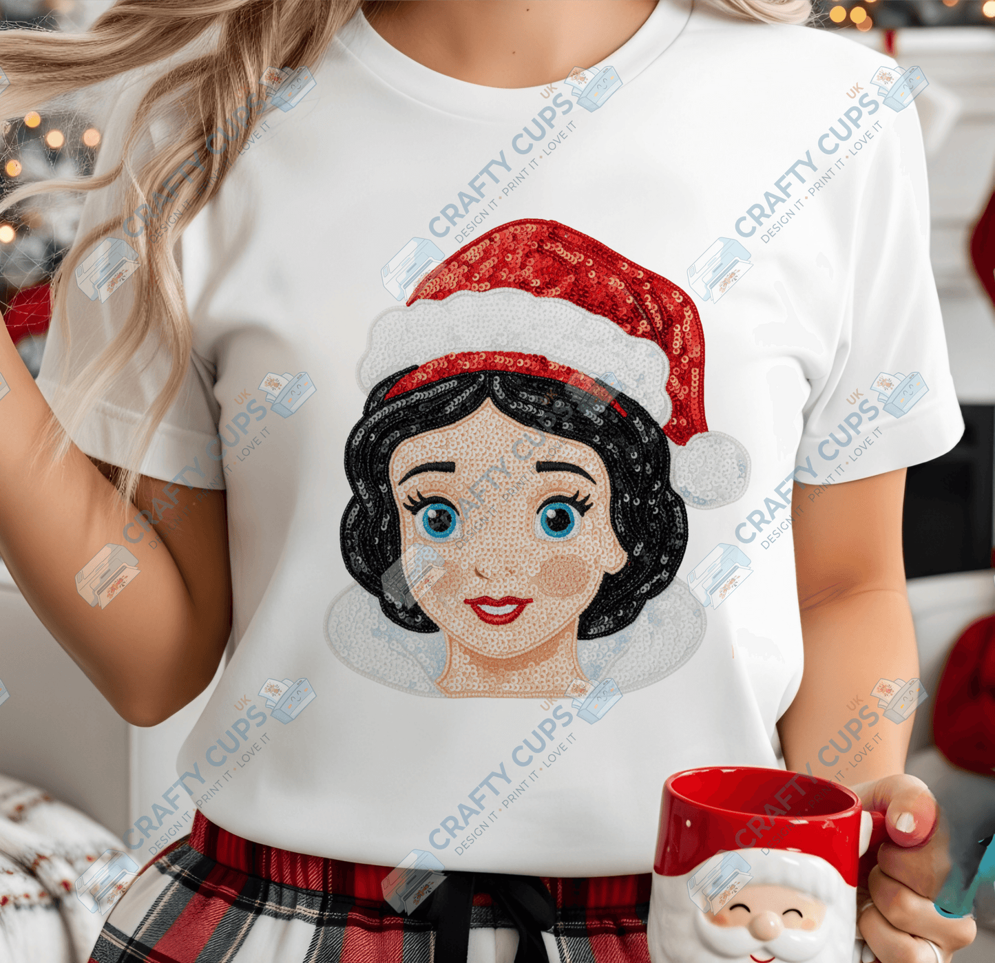 Faux Sequin Christmas DTF Transfers – Various Designs (4"–10")