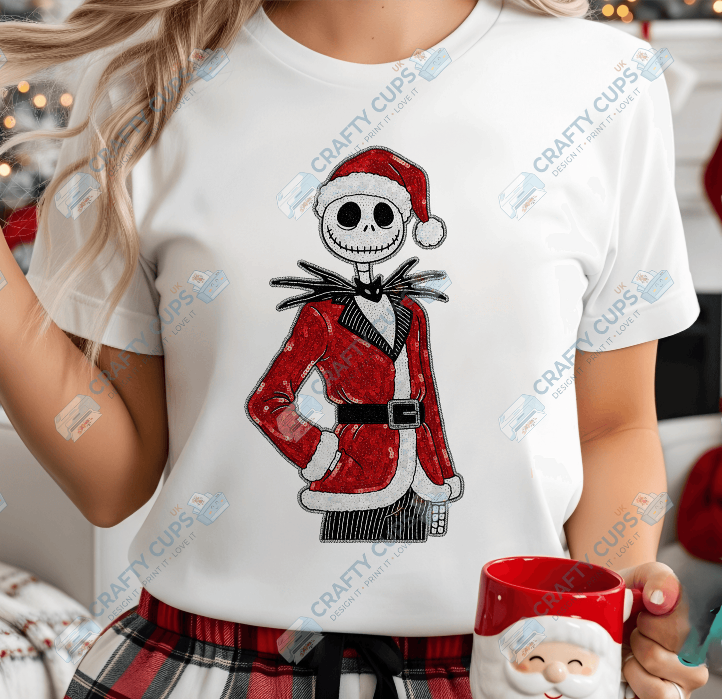 Faux Sequin Christmas DTF Transfers – Various Designs (4"–10")