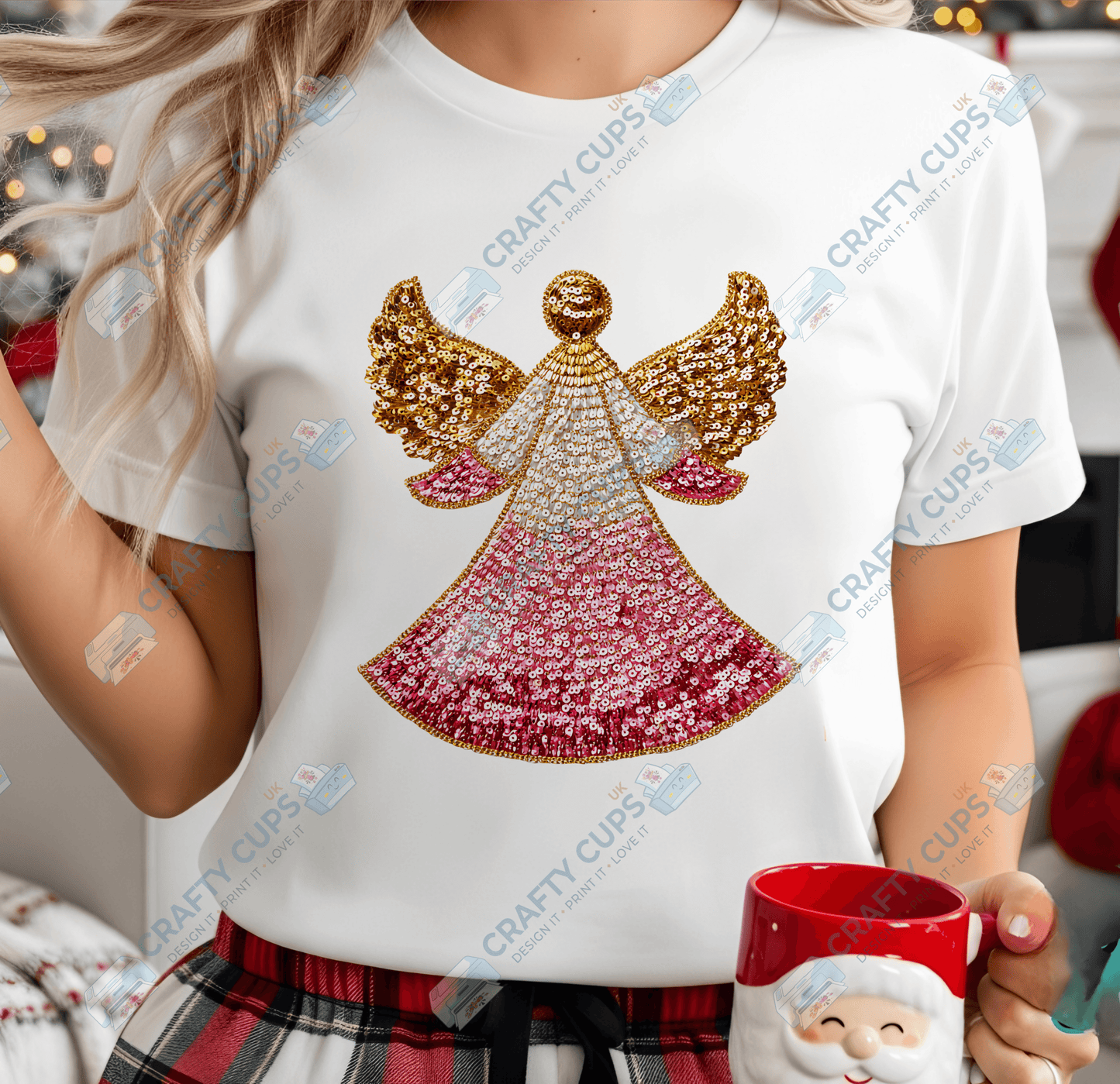 Faux Sequin Christmas DTF Transfers – Various Designs (4"–10")