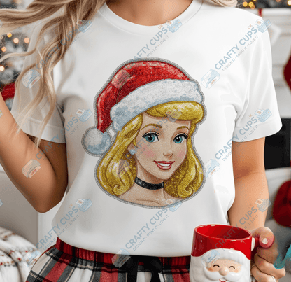 Faux Sequin Christmas DTF Transfers – Various Designs (4"–10")