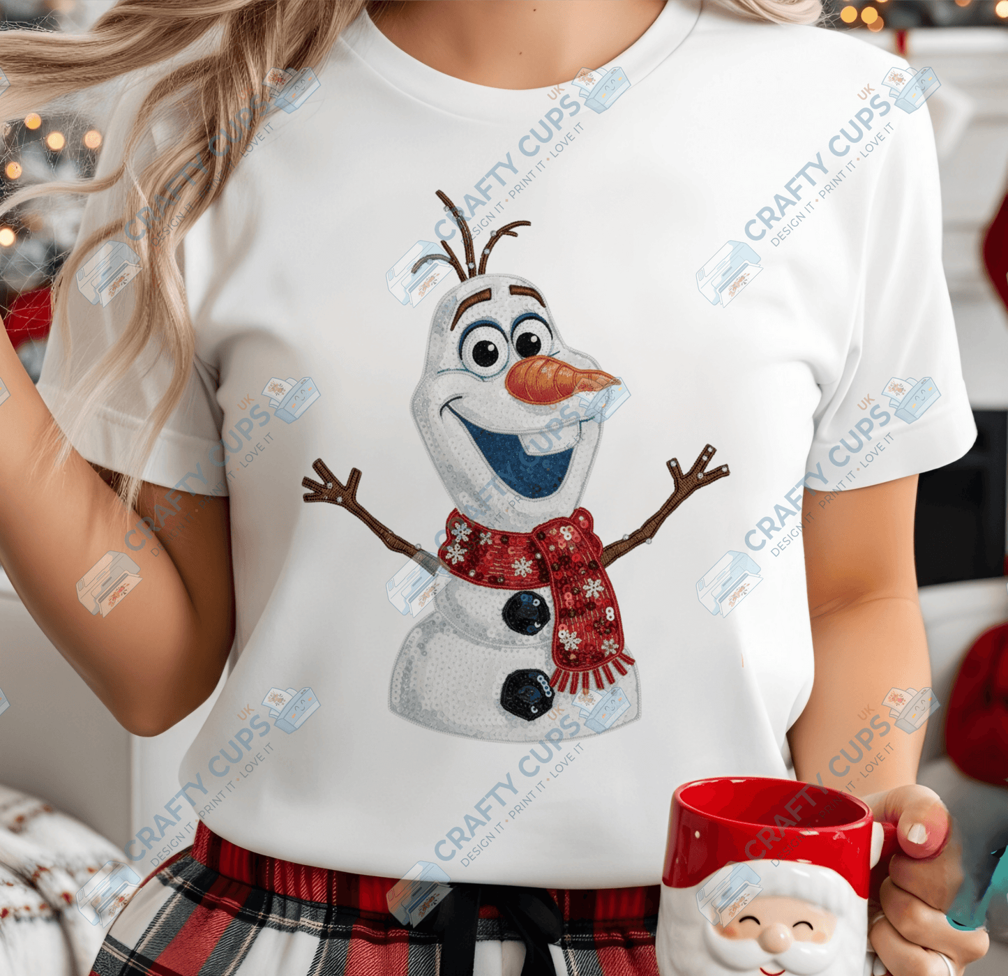 Faux Sequin Christmas DTF Transfers – Various Designs (4"–10")