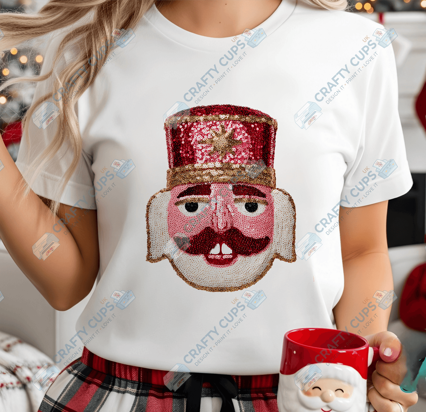 Faux Sequin Christmas DTF Transfers – Various Designs (4"–10")