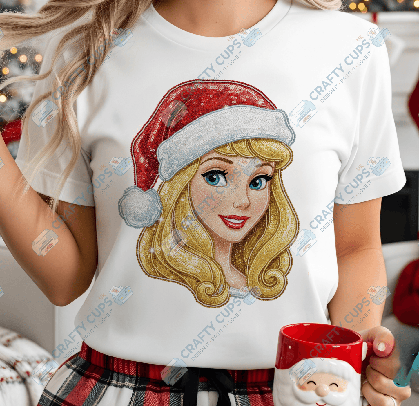 Faux Sequin Christmas DTF Transfers – Various Designs (4"–10")