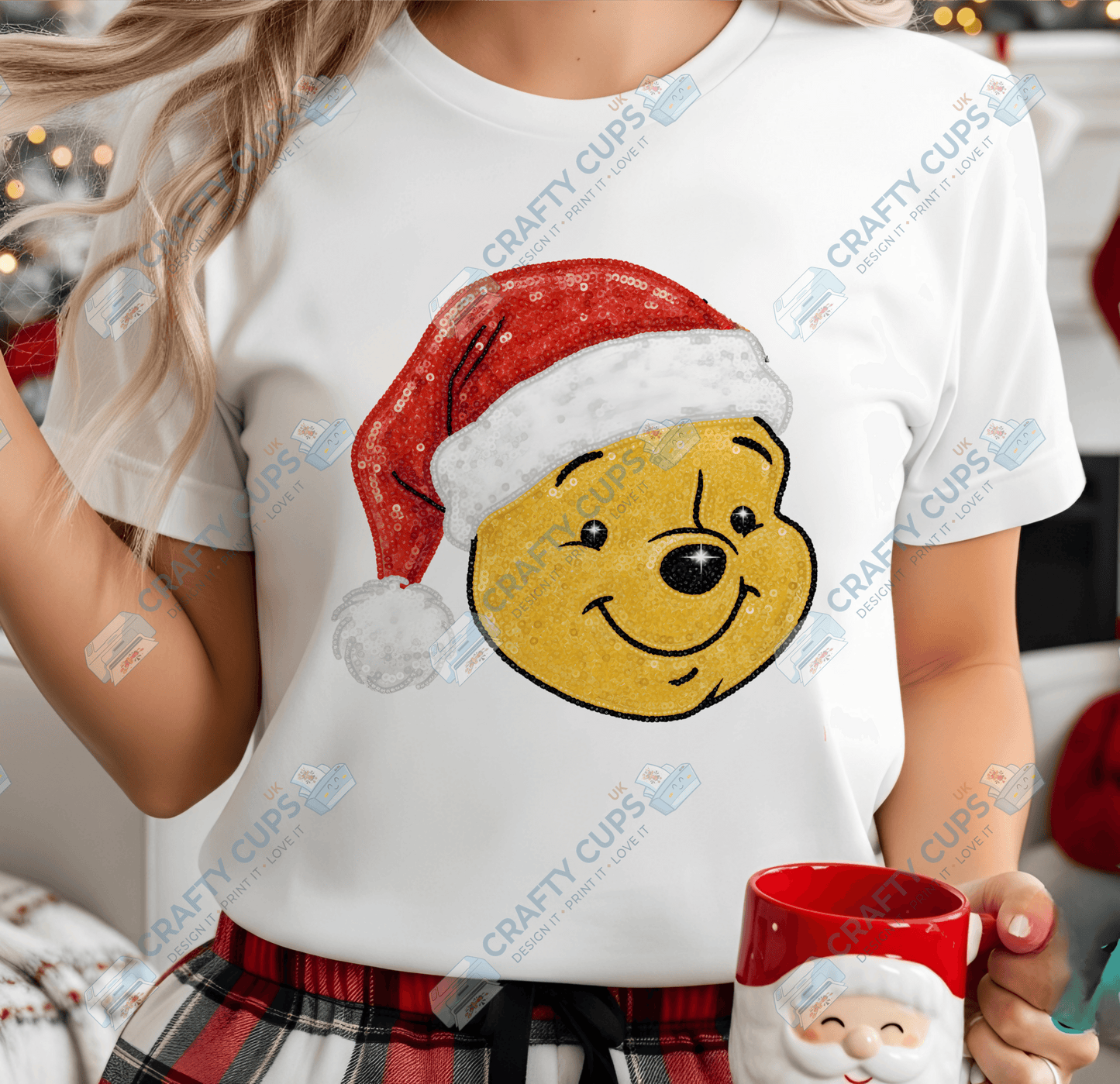 Faux Sequin Christmas DTF Transfers – Various Designs (4"–10")