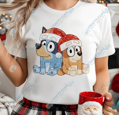 Faux Sequin Christmas DTF Transfers – Various Designs (4"–10")