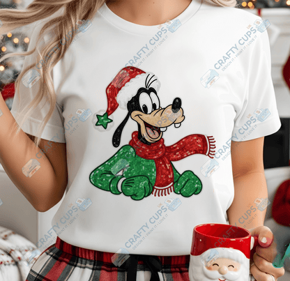 Faux Sequin Christmas DTF Transfers – Various Designs (4"–10")