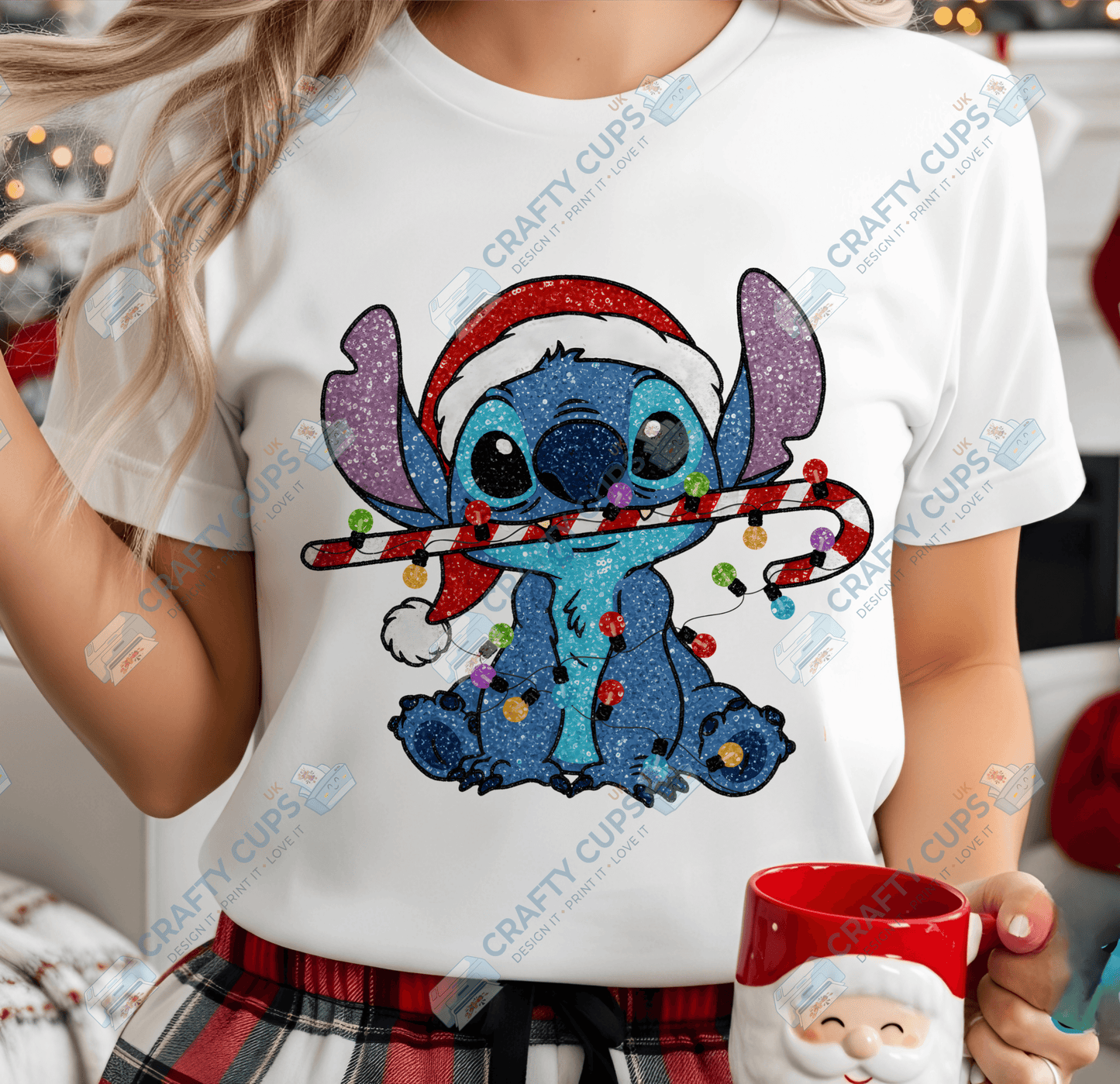 Faux Sequin Christmas DTF Transfers – Various Designs (4"–10")