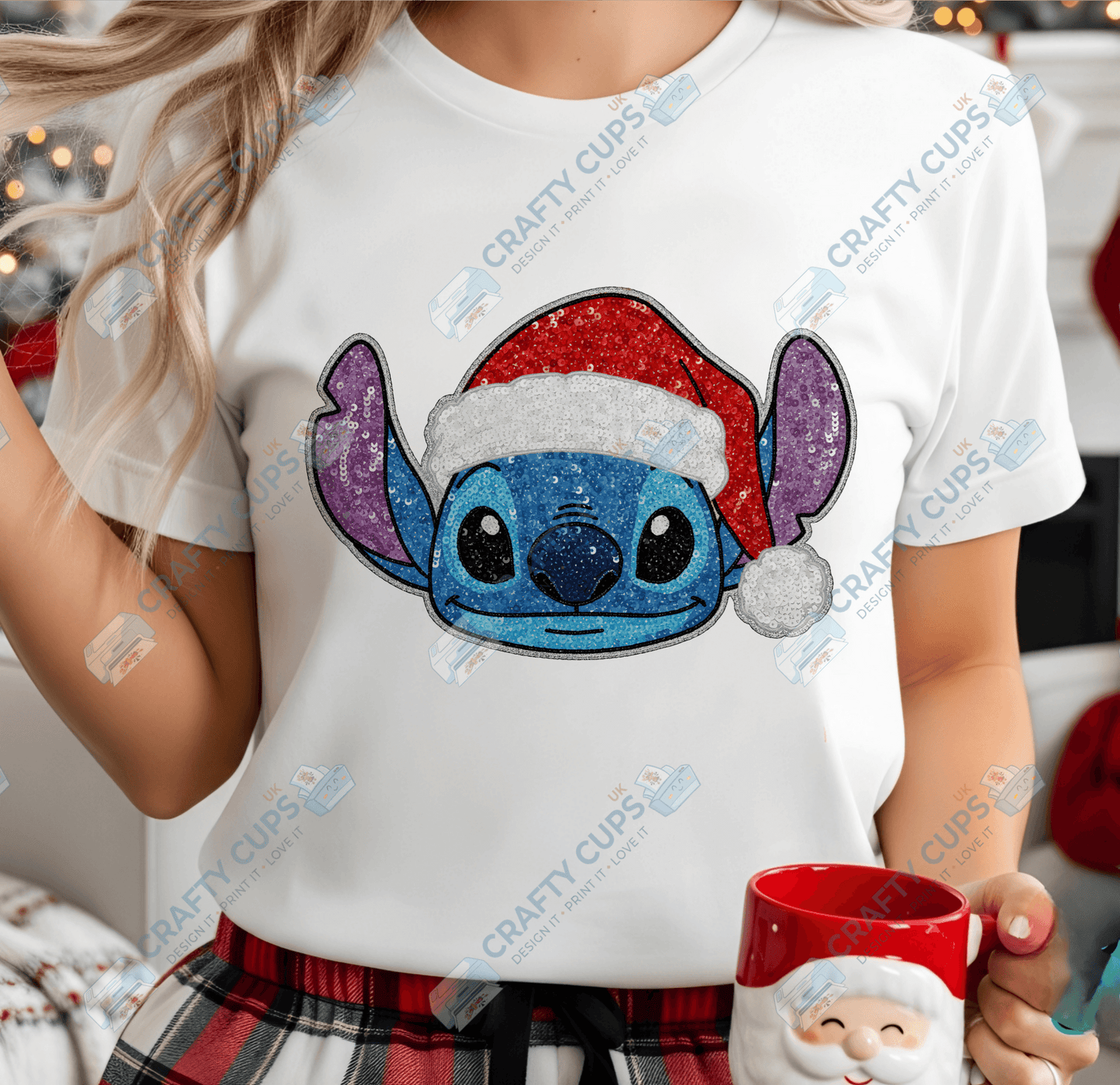 Faux Sequin Christmas DTF Transfers – Various Designs (4"–10")