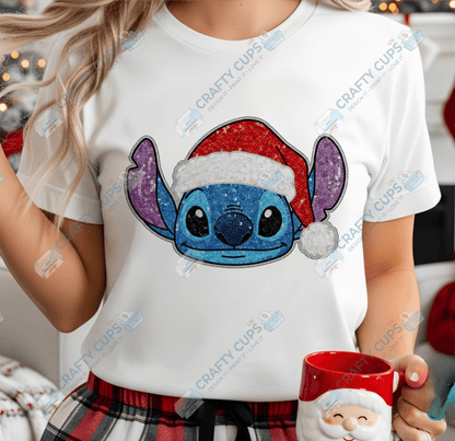 Faux Sequin Christmas DTF Transfers – Various Designs (4"–10")