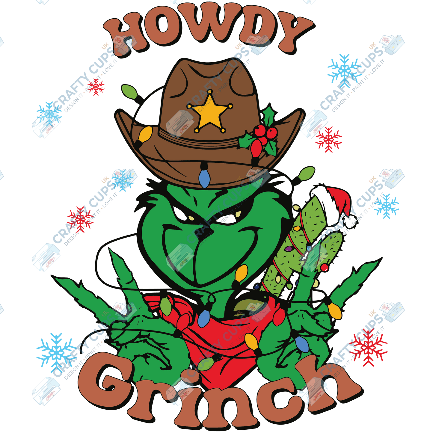 Grinch DTF Transfers – Various Christmas Designs & Sizes (4"–10")