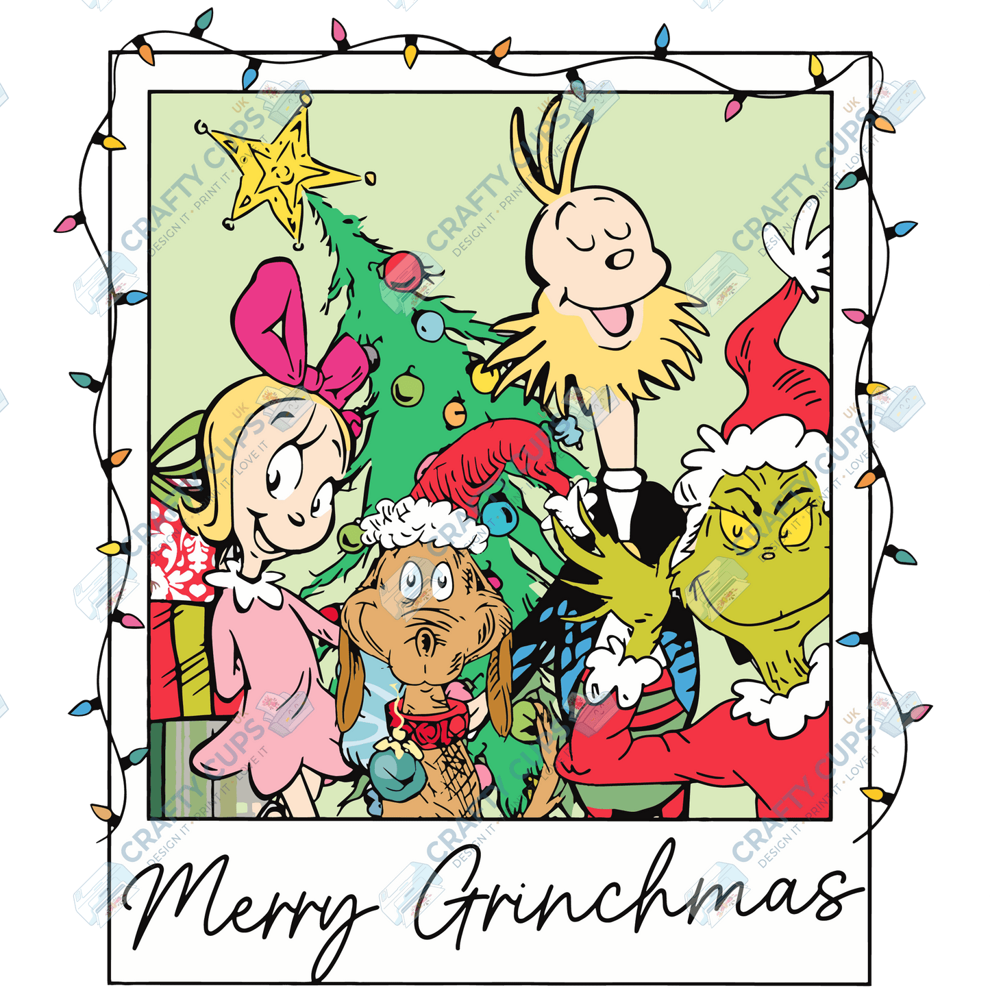 Grinch DTF Transfers – Various Christmas Designs & Sizes (4"–10")