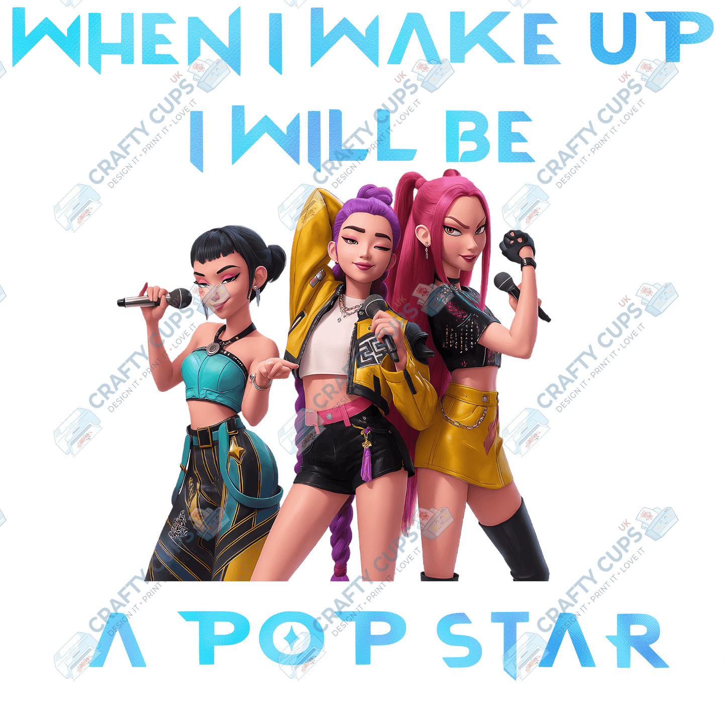 Demon Hunters Birthday DTF Transfer – Various Designs & Sizes, Heat Press Ready