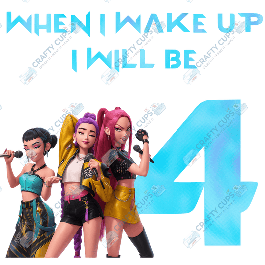 Demon Hunters Birthday Age DTF Transfer – Various Designs & Sizes, Heat Press Ready