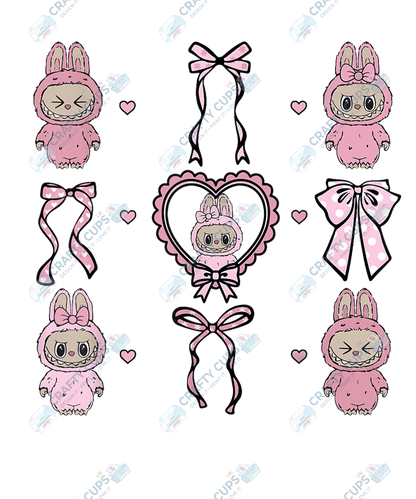 Chibi Monsters DTF Transfer – Cute Anime Style Various Sizes & Designs