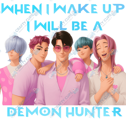 Demon Hunters Birthday DTF Transfer – Various Designs & Sizes, Heat Press Ready