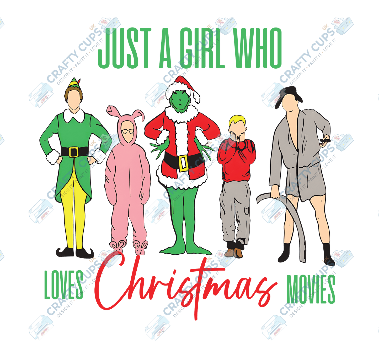 10-Inch Christmas DTF Transfers UK – Ready-to-Press Festive Heat Transfers for Clothing & Gifts