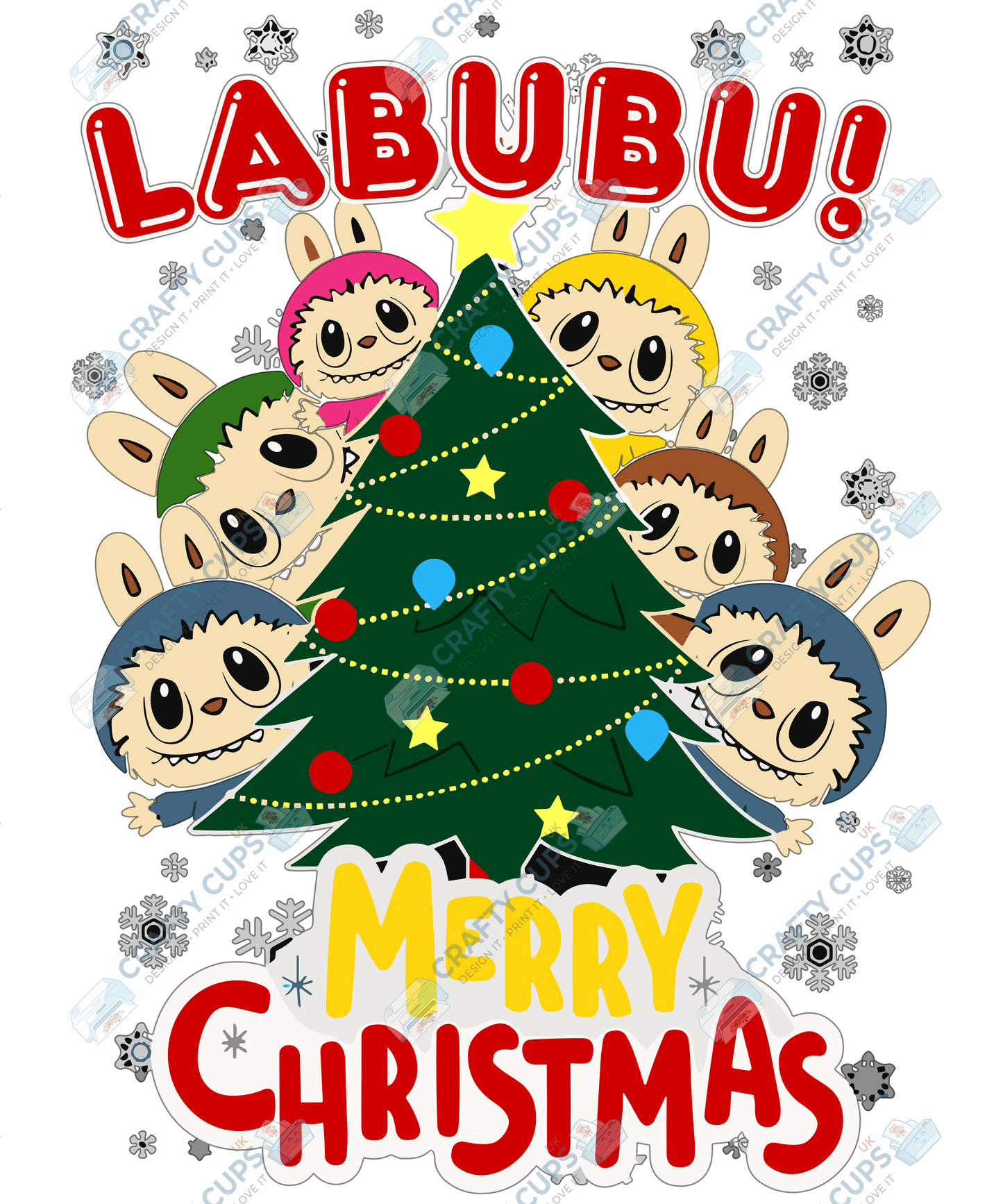 Chibi Monster Christmas DTF Transfer – Cute Festive Design, Various Sizes & Designs, Heat Press Ready