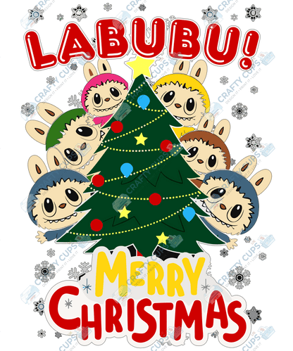 Chibi Monster Christmas DTF Transfer – Cute Festive Design, Various Sizes & Designs, Heat Press Ready