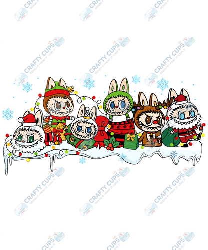 Chibi Monster Christmas DTF Transfer – Cute Festive Design, Various Sizes & Designs, Heat Press Ready