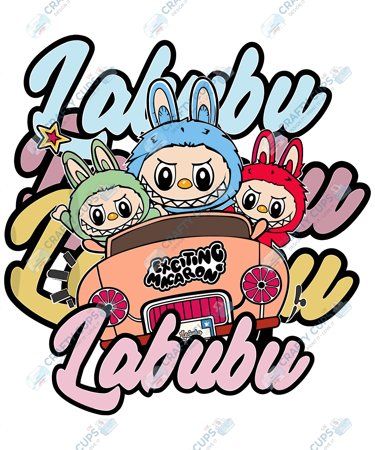 Chibi Monsters DTF Transfer – Cute Anime Style Various Sizes & Designs