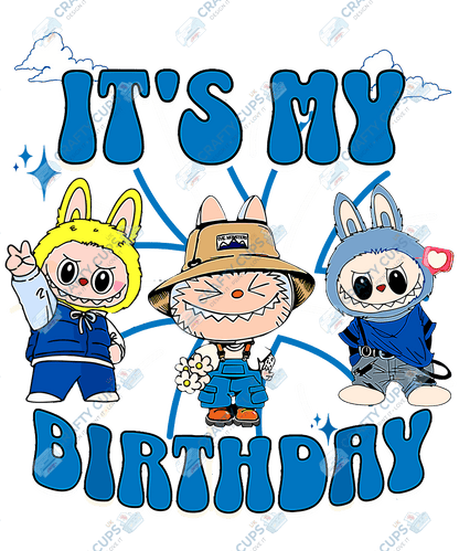Chibi Monster Birthday DTF Transfers – Cute Anime-Inspired Prints for Party Shirts, Gifts & More