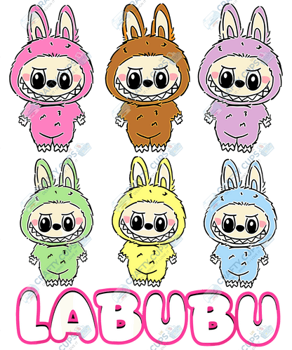 Chibi Monsters DTF Transfer – Cute Anime Style Various Sizes & Designs