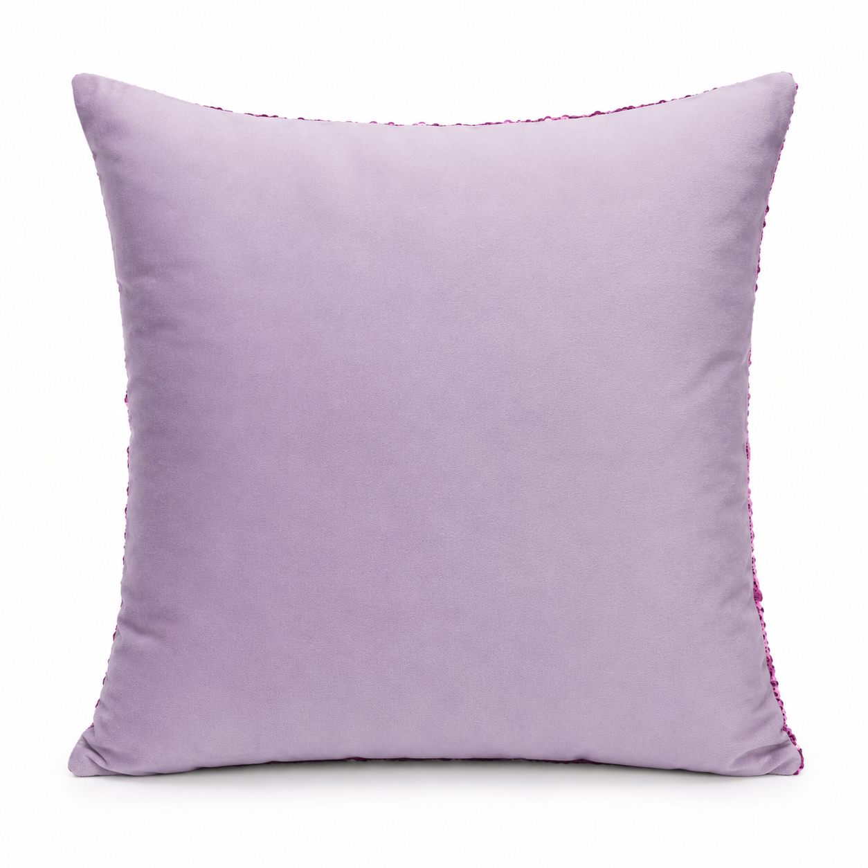 40x40cm Sublimation Sequin Cushion Cover | White/Pink Reversible Sequins | Zip Closure | Polyester | Blank for Personalisation