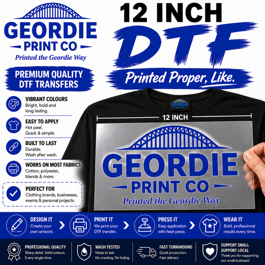 12 inch Custom DTF Gangsheet