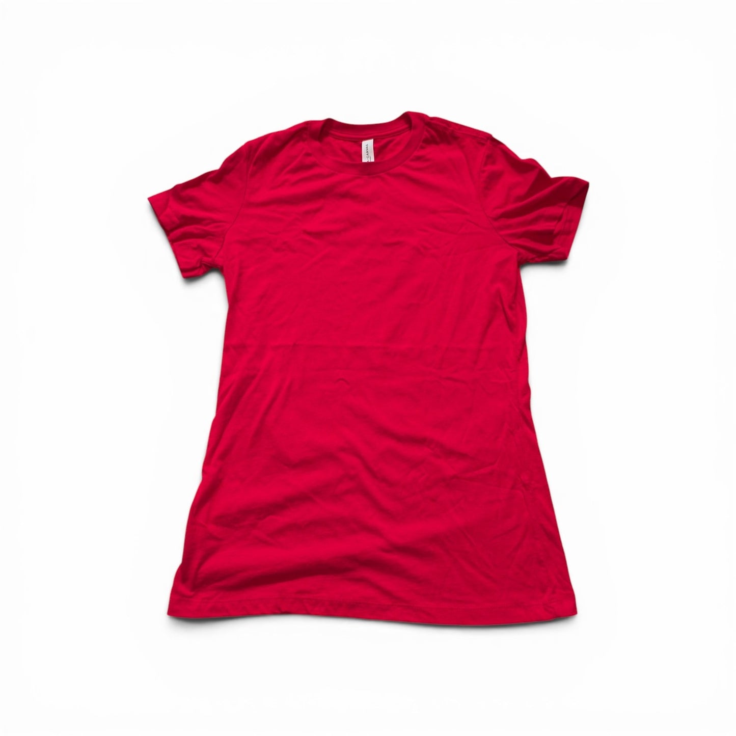 Bella + Canvas Women's Red T-Shirt – Large – 100% Cotton Airlume Jersey Short Sleeve Tee – Brand New