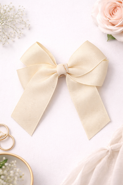 4 Inch Hair Bows with Crocodile Clip | Grosgrain Bows in Multiple Colours | Perfect for DTF Bow Designs